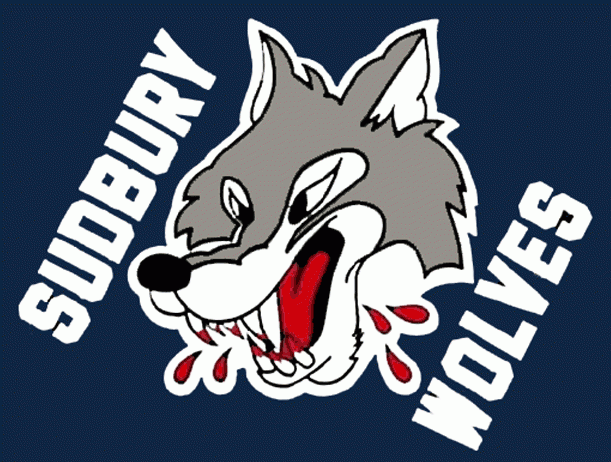 Sudbury Wolves 1989-2009 jersey logo v2 iron on heat transfer...